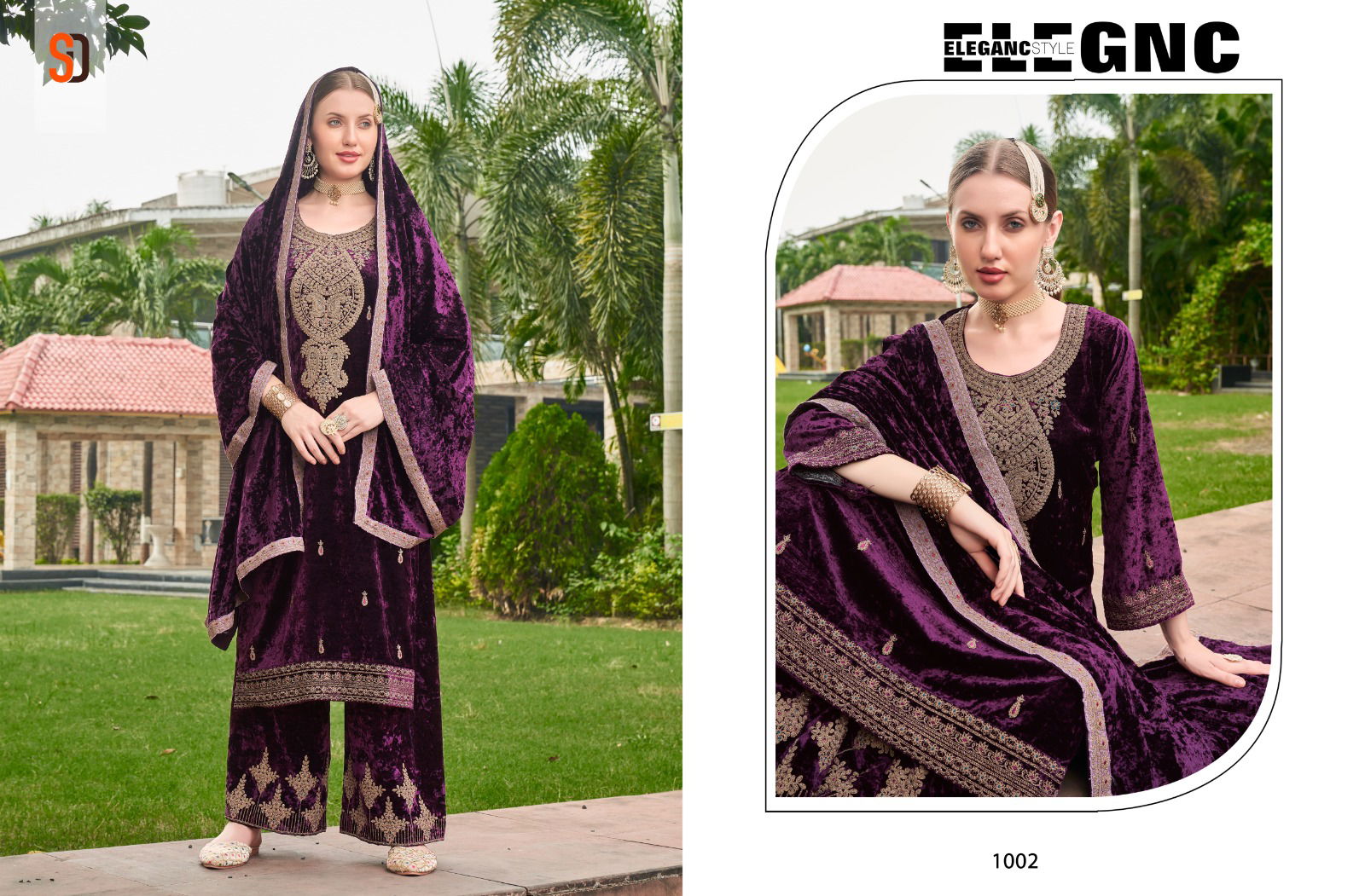 Begum By Shraddha Designer Velvet Salwar Suits Wholesale Shop In Surat
